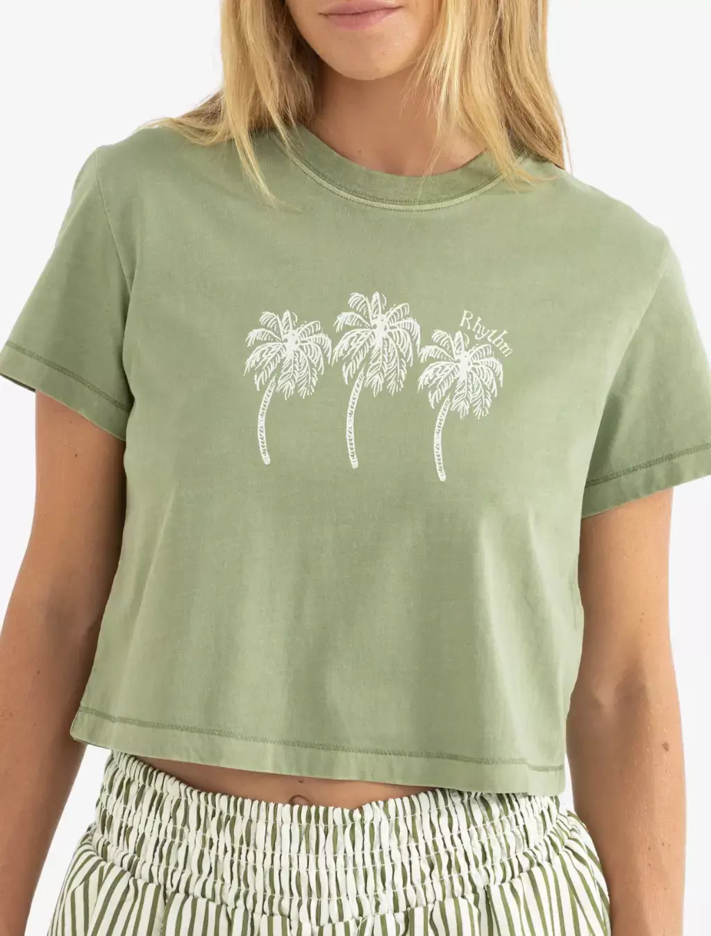 PALMS CROP CREW TEE MNT (8180)
