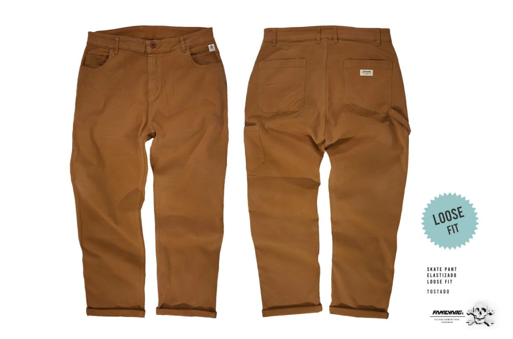 SKATE PANT LOOSE FIT MARRON (8968)