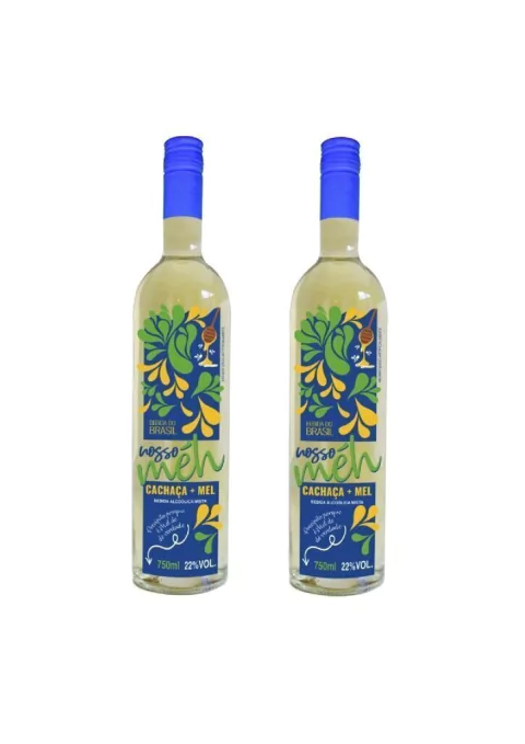 Combo - 2 Cachaças com Mel - Nosso Méh 750 ml