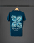 Remera MD58 Jeans Loyal to Indigo Blue Floral - comprar online