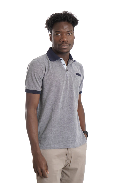Chomba de Piqué con bolsillo combinado MD58 Urban Collection en internet
