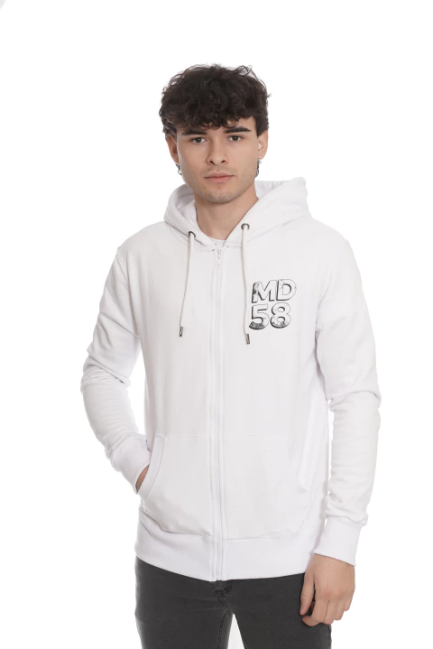 Campera de Rústico Blanco MD58 Square Logo - comprar online