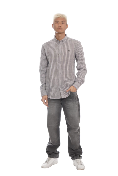 Camisa a rayas bordadas MD58 Specials - MD58