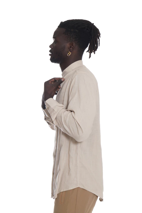 Camisa manga larga cuello mao light linen MD58 Specials - comprar online