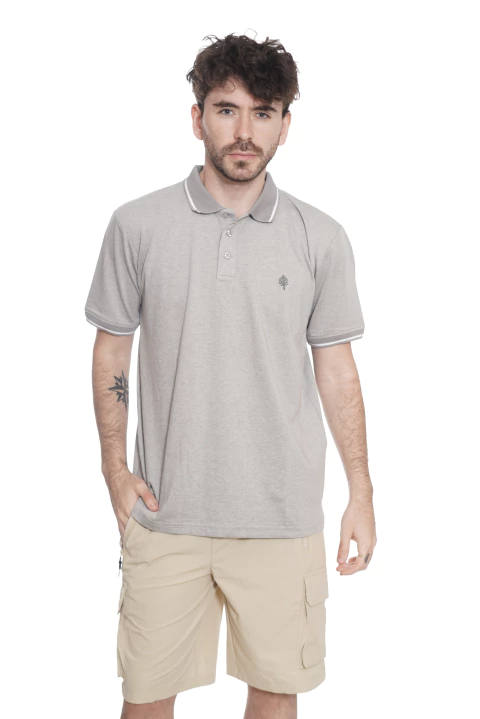 Chomba de Piqué con logo bordado y cuello combinado MD58 Structured - comprar online