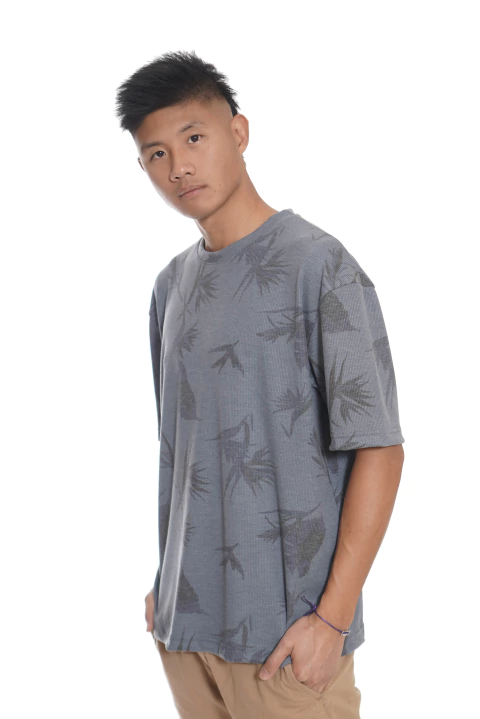 Remera Oversize Waffle Full Print Damp Brothers Distrikt - MD58