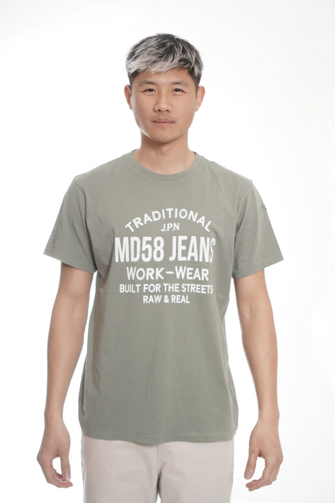 Remera garment dyed est traditional JPN MD58 Jeans - comprar online