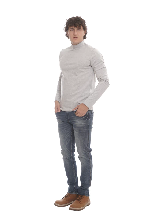 Polera Lisa de Algodón con Lycra MD58 Essentials