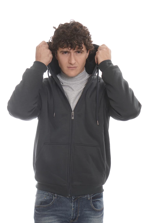 Campera de Frisa con corderito Lisa MD58 Essentials - tienda online