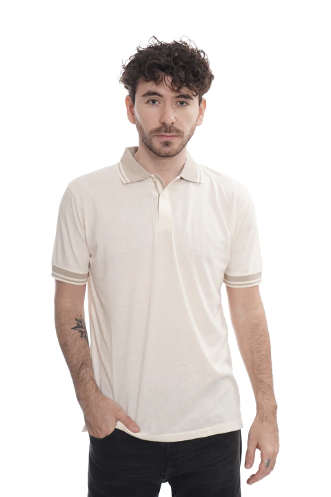 Chomba de jersey textured knit art.5427 MD58 Essentials - comprar online