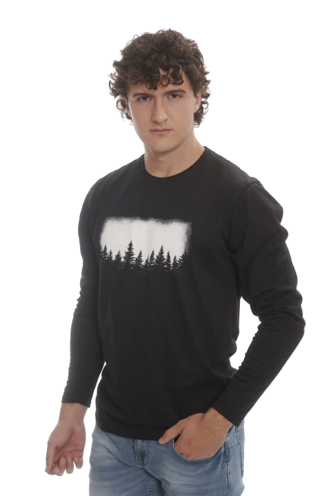 Remera manga larga Night Forest MD58 Org - comprar online