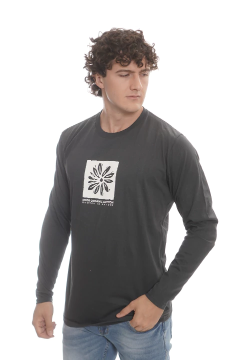 Remera manga larga Rooted in nature MD58 org en internet