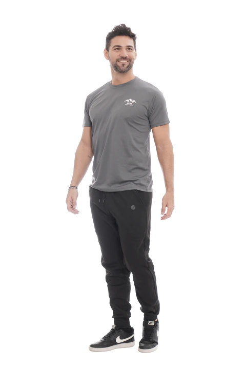 Jogging de Frisa Black with black patch MD58 Essentials - comprar online