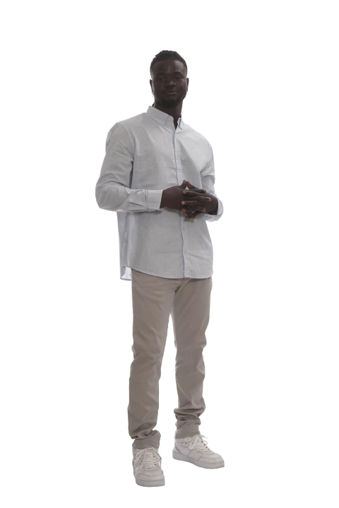 Camisa manga larga premium cotton con logo bordado MD58 Specials - comprar online