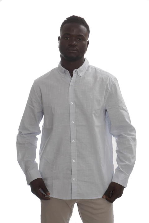 Camisa manga larga premium cotton con logo bordado MD58 Specials - MD58