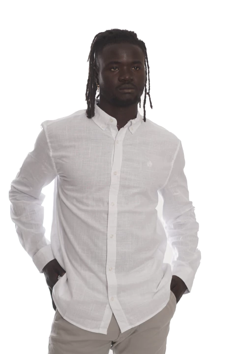 Camisa manga larga premium cotton con logo bordado MD58 Specials - comprar online