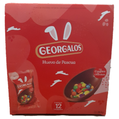 HUEVO DE CHOCOLATE GEORGALOS - CAJA X 12 UNIDADES -