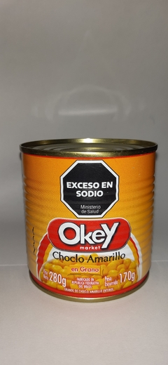 CHOCLO AMARILLO EN GRANO OKEY - LATA DE CONSERVA X 280 GRAMOS -