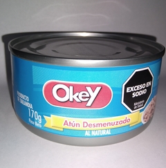 ATUN DESMENUZADO AL NATURAL OKEY - LATA DE CONSERVA X 170 GRAMOS -