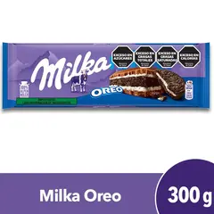 CHOCOLATE MILKA OREO - TABLETA X300 GRAMOS -