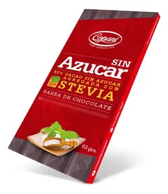 CHOCOLATE COPANI 55% CACAO Y STEVIA - UNIDAD X 63 GRAMOS -