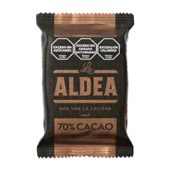 ALFAJOR LA ALDEA 70% CACAO X2