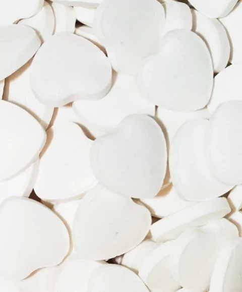 CANDY BAR: CORAZON PASTILLA BLANCO X 500 GR