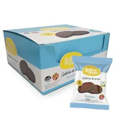 GALLETITAS DE ARROZ BAÑADAS EN CHOCOLATE LULEMUU ( SIN GLUTEN ) - CAJA X 12 UNIDADES -