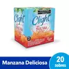 JUGO PARA PREPARAR SABOR MANZANA DELICIOSA CLIGHT ( SIN TACC ) - CAJA X 20 SOBRES -