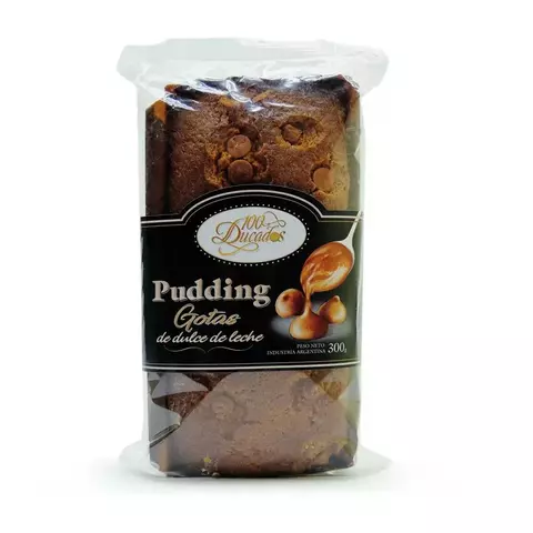 PUDDING SABOR CHOCOLATE CON GOTAS DE DULCE DE LECHE DE 100 DUCADOS - UNIDAD X 300 GRAMOS -