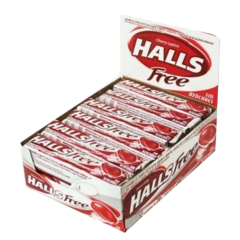 HALLS FREE CHERRY (SIN AZUCAR) - CAJA X 12 UNIDADES -