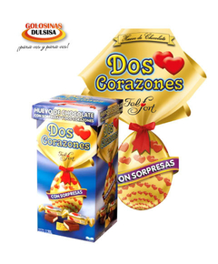 HUEVO DE PASCUA DOS CORAZONES FELFORT CON SORPRESA - UNIDAD X 200 GRAMOS - - comprar online