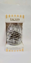 HUEVO DE PASCUA DE CHOCOLATE AMARGO Y CHOCOLATE BLANCO  LA CASA 220 GR