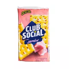 GALLETITAS SALADAS CLUB SOCIAL SABOR JAMON - PAQUETE X 141 GRAMOS -