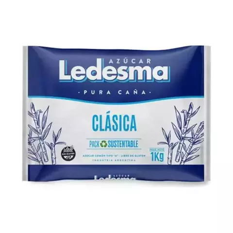 AZUCAR BLANCA TIPO "A" LEDESMA ( SIN TACC ) - PAQUETE X 1 KILO -