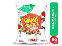 CHUPETINES FRUTALES WAMIS ( SIN TACC ) - BOLSA X50 UNIDADES -