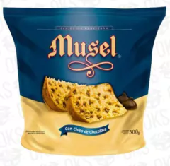 PAN DULCE CON CHIPS MUSEL 500 GRAMOS