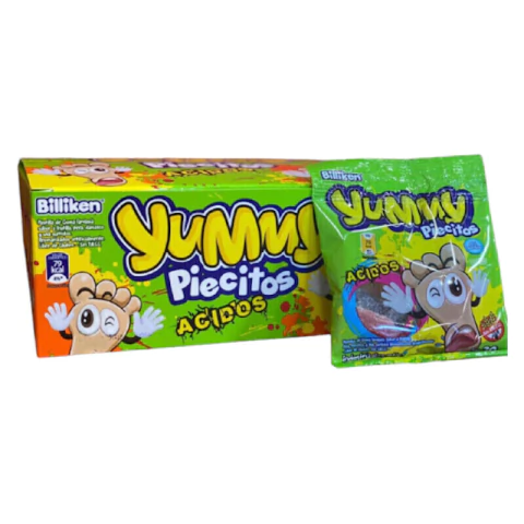 GOMITAS YUMMY PIECITOS ACIDOS ( SIN TACC ) - CAJA X 12 UNIDADES -