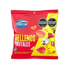 CARAMELOS RELLENOS FRUTALES ARCOR ( SIN TACC ) - BOLSA X 810 GRAMOS -