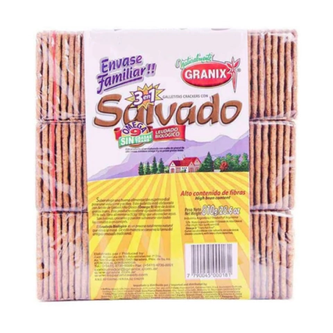 GALLETITAS CRAKERS SALVADO GRANIX PACK FAMILIAR - PACK X 3 PAQUETES - - comprar online