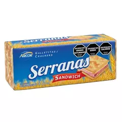 GALLETITAS CRAKERS SERRANAS SANDWICH - PAQUETE X 112 GRAMOS - - comprar online