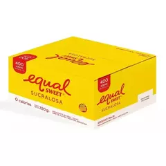 EDULCORANTE EN POLVO EQUALSWEET SUCRALOSA ( SIN TACC ) - CAJA X 400 SOBRES -