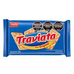 GALLETITAS CRAKERS DE AGUA TRAVIATA SABOR ORIGINAL - PAQUETE X 108 GRAMOS -