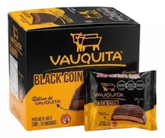 VAUQUITA BLACK COIN RELLENA ( SIN TACC ) - CAJA X 18 UNIDADES -