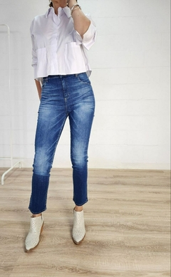 JEANS LONG LINE AZUL