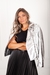 CHAQUETA DENIM PLATEADA