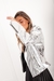 CHAQUETA DENIM PLATEADA - tienda online