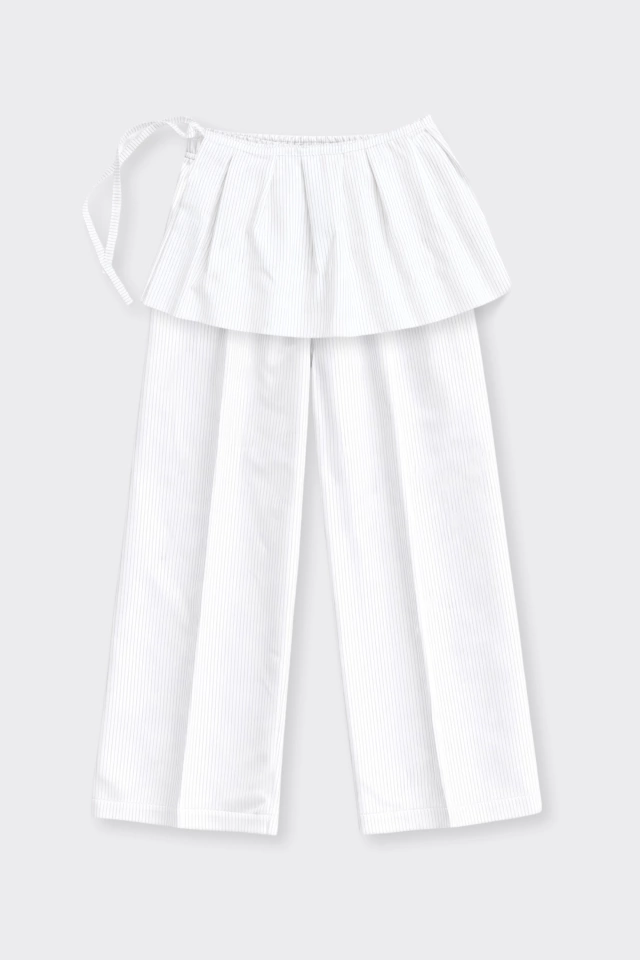 Pantalón nudo N.23 de Ampi Vera color off white — imagen 3