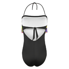 MALLA STRAPLESS CON VOLADOS - comprar online