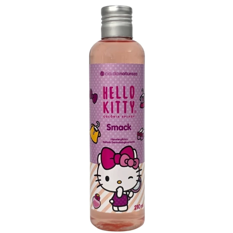 Colônia Splash Smack Hello Kitty Vegano Cia. da Natureza 210ml